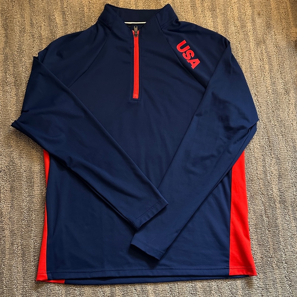Adidas Navy Pullover with White Logo